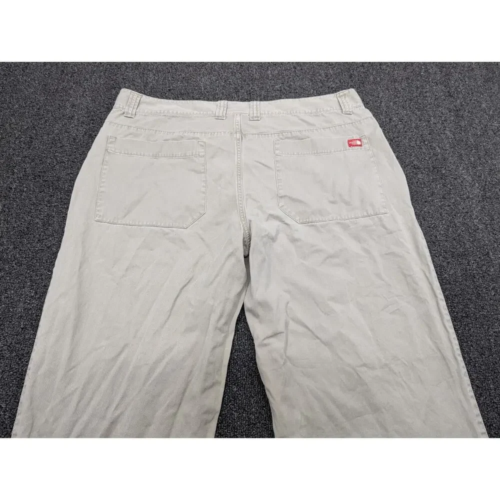 North Face Men's Pants Chino Travel ABLS Khaki Beige Straight Leg Size 38/32